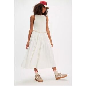 Free People Nightingale Seersucker Midi Dress